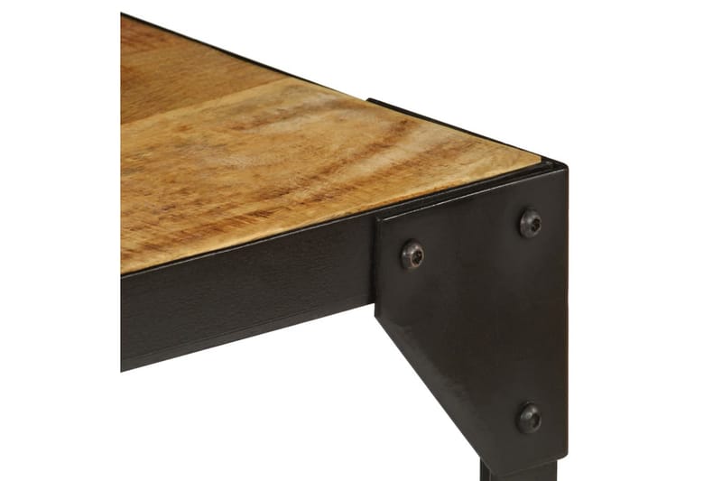 Salongbord heltre mango og stål 110 cm - Møbler - Bord - Sofabord