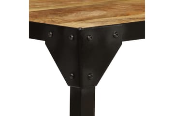 Salongbord heltre mango og stål 110 cm - Møbler - Bord - Sofabord