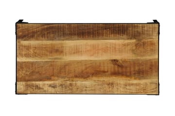 Salongbord heltre mango og stål 110 cm - Møbler - Bord - Sofabord