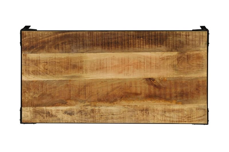 Salongbord heltre mango og stål 110 cm - Møbler - Bord - Sofabord