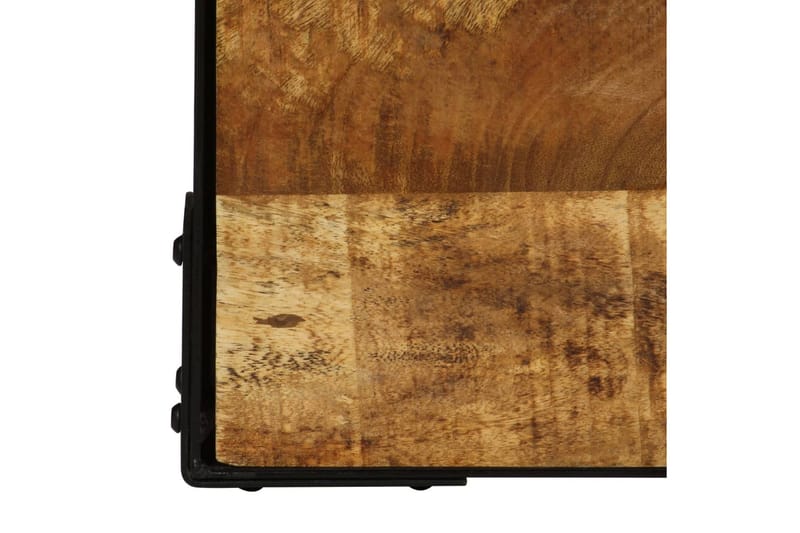 Salongbord heltre mango og stål 110 cm - Møbler - Bord - Sofabord