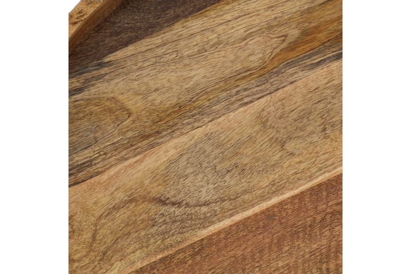 Salongbord heltre mango og stål 50x40 cm - Møbler - Bord - Sofabord