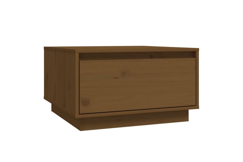 Salongbord honningbrun 55x56x32 cm heltre furu - Brun - Møbler - Bord - Sofabord