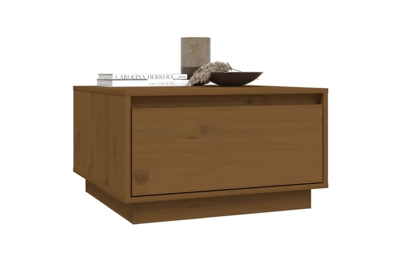 Salongbord honningbrun 55x56x32 cm heltre furu - Brun - Møbler - Bord - Sofabord