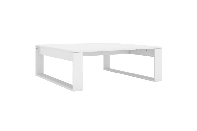 Salongbord hvit 100x100x35 cm sponplate - Hvit - Møbler - Bord - Sofabord