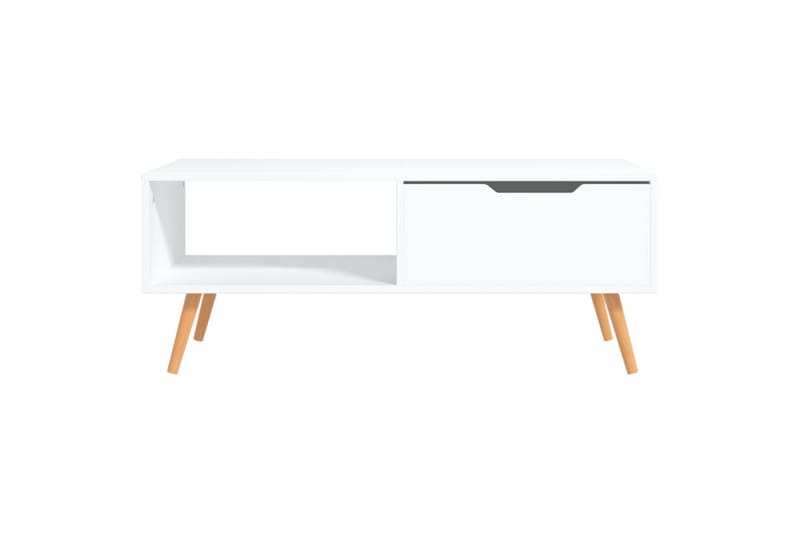 Salongbord hvit 100x49,5x43 cm sponplate - Hvit - Sofabord