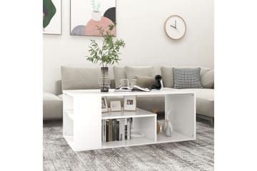 Salongbord hvit 100x50x40 cm sponplate - Hvit - Møbler - Bord - Sofabord