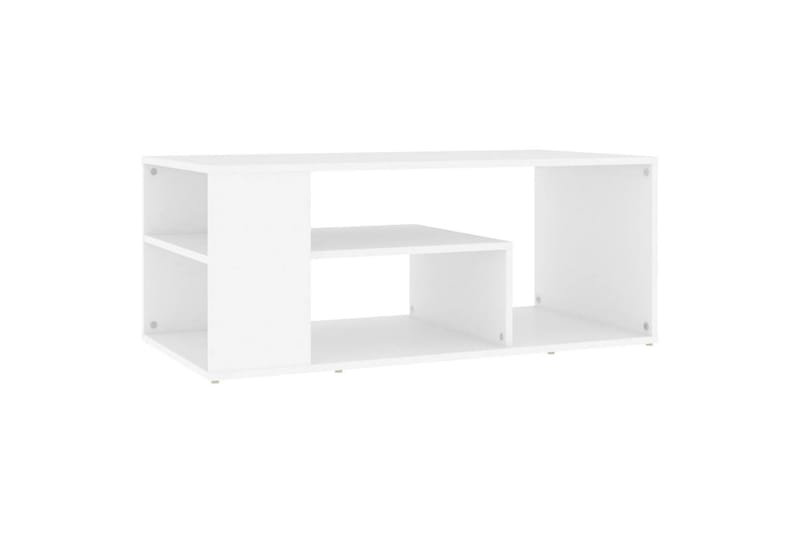 Salongbord hvit 100x50x40 cm sponplate - Hvit - Møbler - Bord - Sofabord