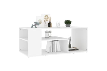 Salongbord hvit 100x50x40 cm sponplate - Hvit - Møbler - Bord - Sofabord