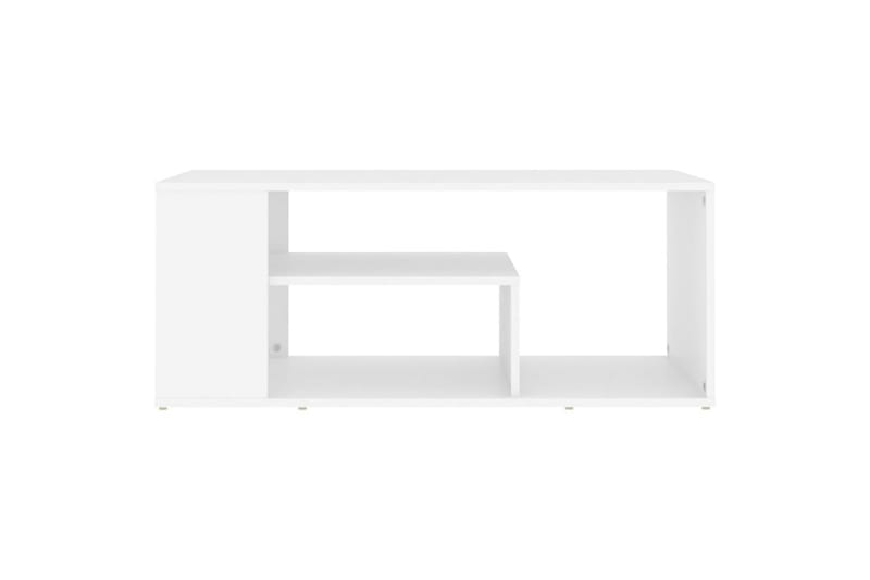 Salongbord hvit 100x50x40 cm sponplate - Hvit - Møbler - Bord - Sofabord