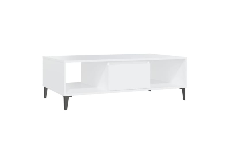 Salongbord hvit 103,5x60x35 cm sponplate - Hvit - Møbler - Bord - Sofabord