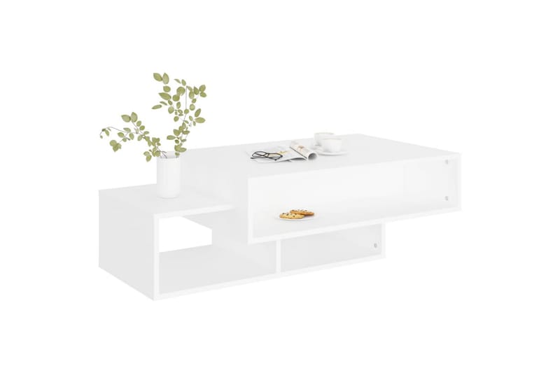 Salongbord hvit 105x55x32 cm sponplate - Hvit - Møbler - Bord - Sofabord
