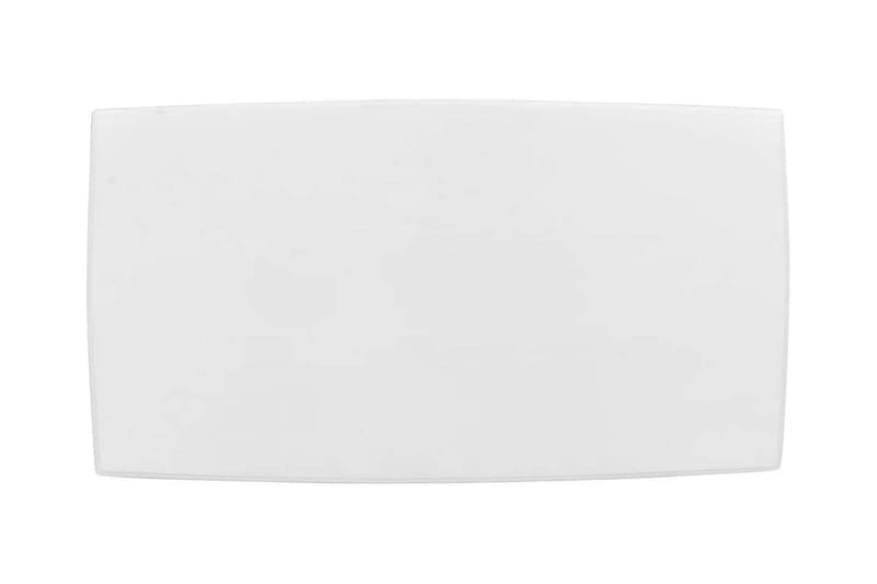Salongbord hvit 110x60x40 cm heltre furu - Hvit - Sofabord