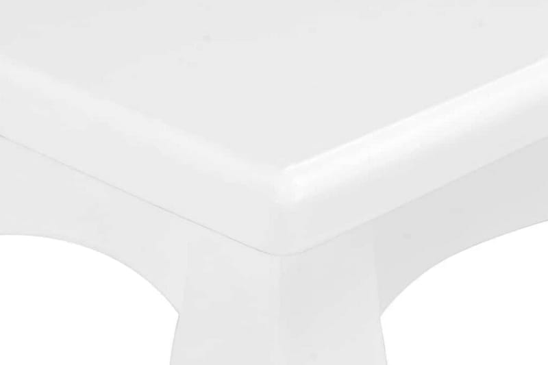 Salongbord hvit 110x60x40 cm heltre furu - Hvit - Sofabord