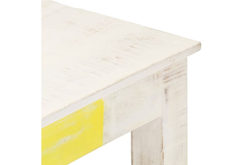 Salongbord hvit 110x60x45 cm heltre mango - Hvit - Sofabord