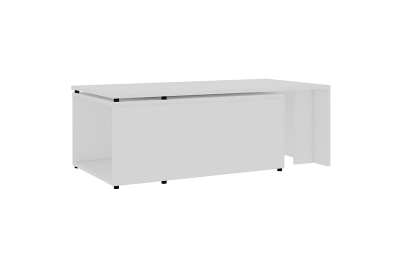 Salongbord hvit 150x50x35 cm sponplate - Hvit - Møbler - Bord - Sofabord