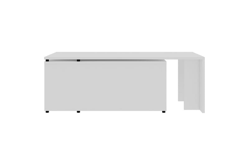 Salongbord hvit 150x50x35 cm sponplate - Hvit - Sofabord
