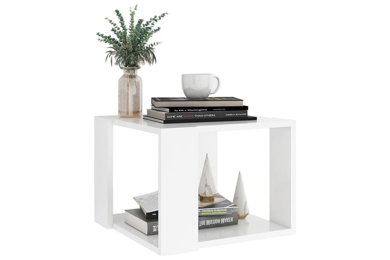 Salongbord hvit 40x40x30 cm sponplate - Hvit - Møbler - Bord - Sofabord