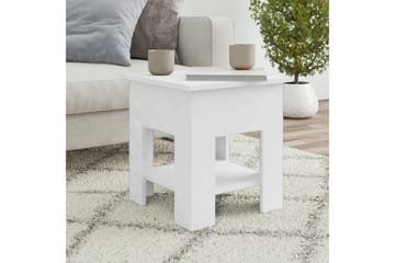 Salongbord hvit 40x40x42 cm konstruert tre - Hvit - Møbler - Bord - Sofabord