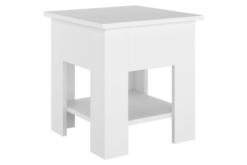 Salongbord hvit 40x40x42 cm konstruert tre - Hvit - Møbler - Bord - Sofabord