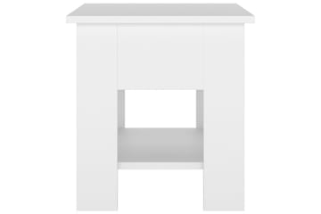 Salongbord hvit 40x40x42 cm konstruert tre - Hvit - Møbler - Bord - Sofabord