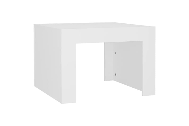 Salongbord hvit 50x50x35 cm sponplate - Hvit - Møbler - Bord - Sofabord