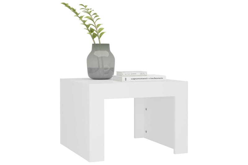 Salongbord hvit 50x50x35 cm sponplate - Hvit - Møbler - Bord - Sofabord