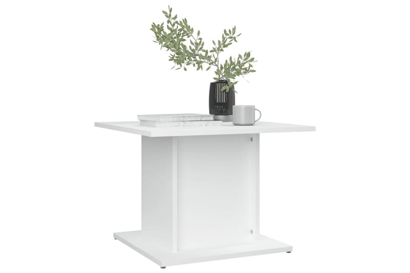 Salongbord hvit 55,5x55,5x40 cm sponplate - Hvit - Møbler - Bord - Sofabord