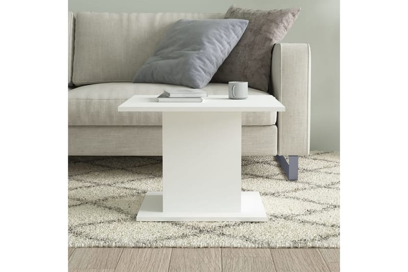 Salongbord hvit 55,5x55,5x40 cm sponplate - Hvit - Møbler - Bord - Sofabord