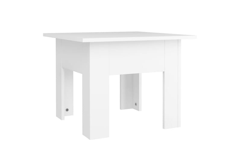Salongbord hvit 55x55x42 cm sponplate - Hvit - Møbler - Bord - Sofabord