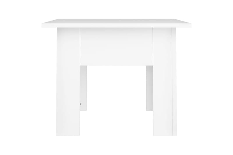 Salongbord hvit 55x55x42 cm sponplate - Hvit - Møbler - Bord - Sofabord