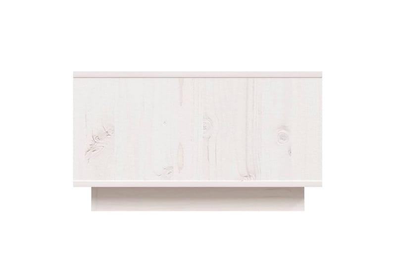 Salongbord hvit 55x56x32 cm heltre furu - Hvit - Møbler - Bord - Sofabord