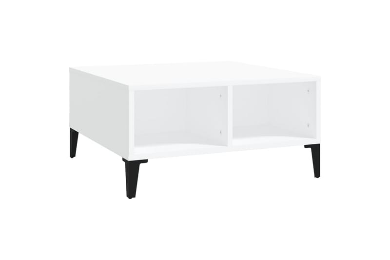 Salongbord hvit 60x60x30 cm sponplate - Hvit - Møbler - Bord - Sofabord