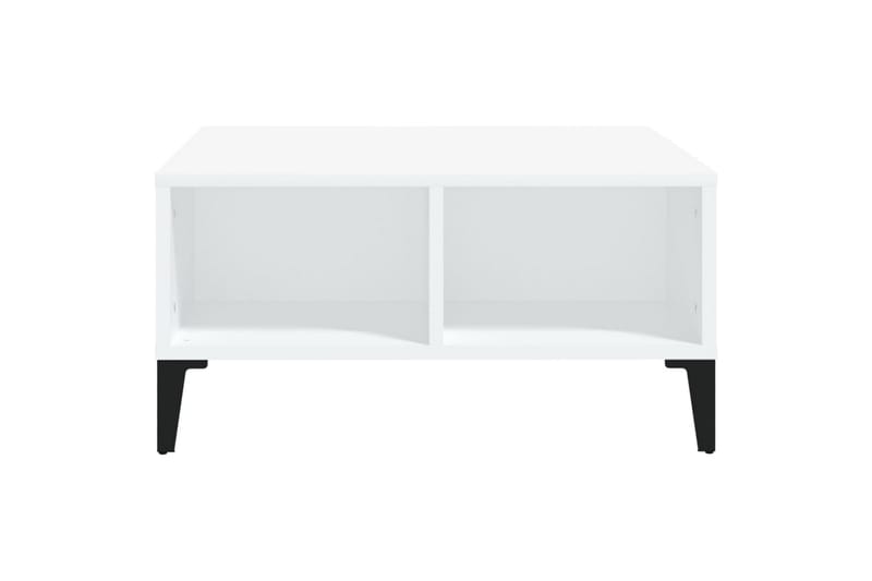 Salongbord hvit 60x60x30 cm sponplate - Hvit - Møbler - Bord - Sofabord