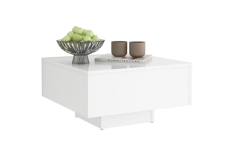 Salongbord hvit 60x60x31,5 cm sponplate - Hvit - Møbler - Bord - Sofabord