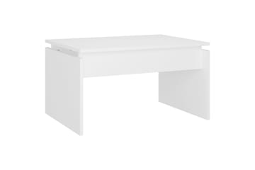 Salongbord hvit 68x50x38 cm sponplate - Hvit - Møbler - Bord - Sofabord