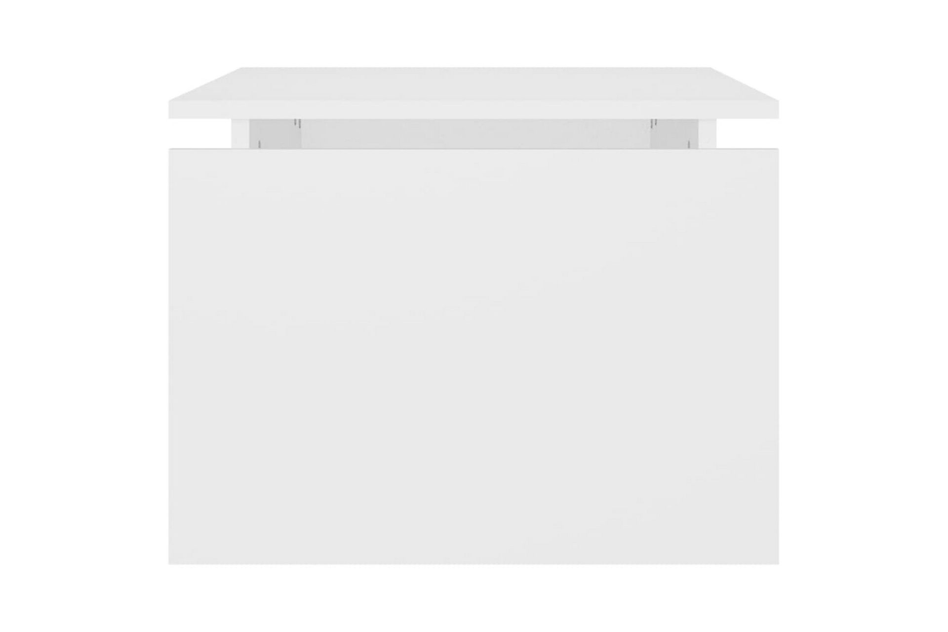Salongbord hvit 68x50x38 cm sponplate - Hvit - Møbler - Bord - Sofabord