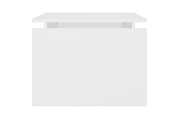 Salongbord hvit 68x50x38 cm sponplate - Hvit - Møbler - Bord - Sofabord