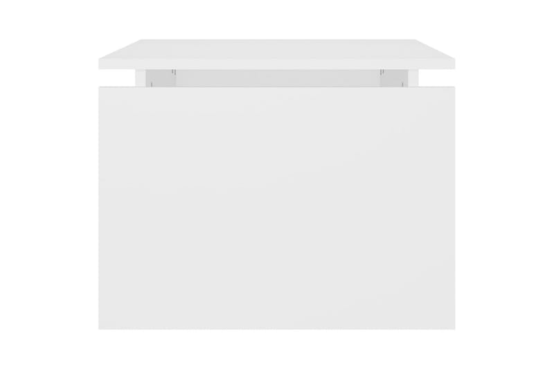 Salongbord hvit 68x50x38 cm sponplate - Hvit - Sofabord