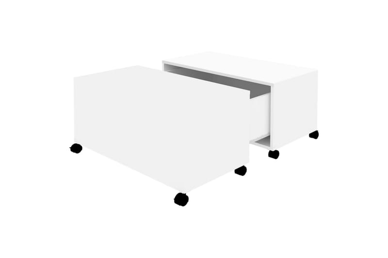 Salongbord hvit 75x75x38 cm sponplate - Hvit - Møbler - Bord - Sofabord