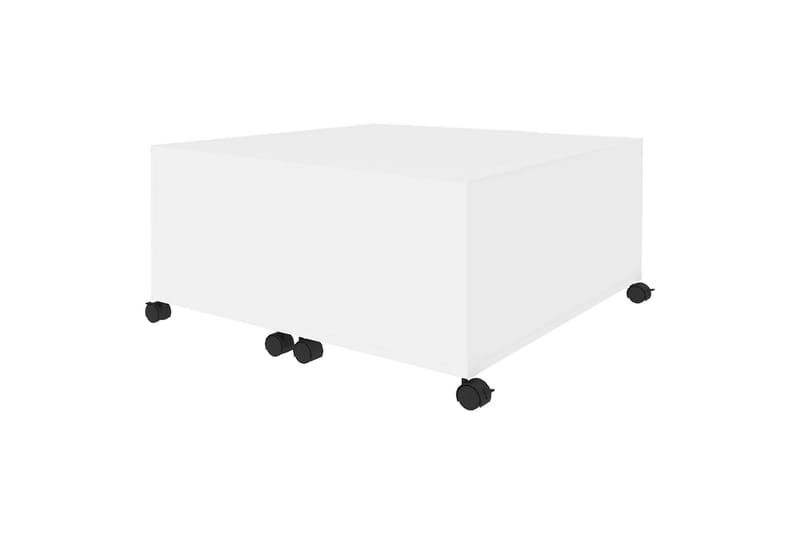 Salongbord hvit 75x75x38 cm sponplate - Hvit - Møbler - Bord - Sofabord
