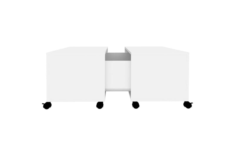 Salongbord hvit 75x75x38 cm sponplate - Hvit - Møbler - Bord - Sofabord