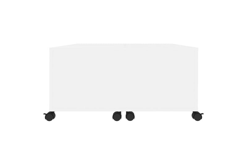 Salongbord hvit 75x75x38 cm sponplate - Hvit - Møbler - Bord - Sofabord