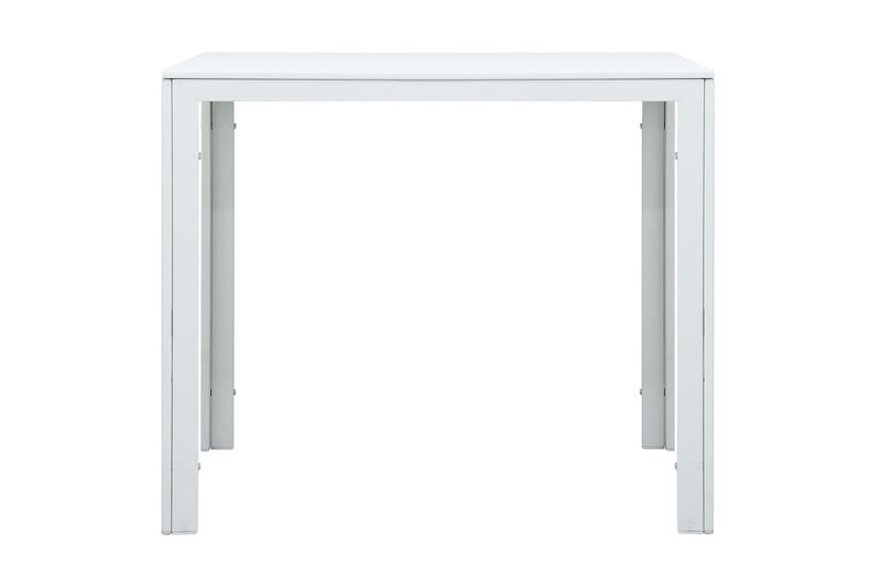 Salongbord hvit 78x78x74 cm HDPE treutseende - Møbler - Bord - Sofabord