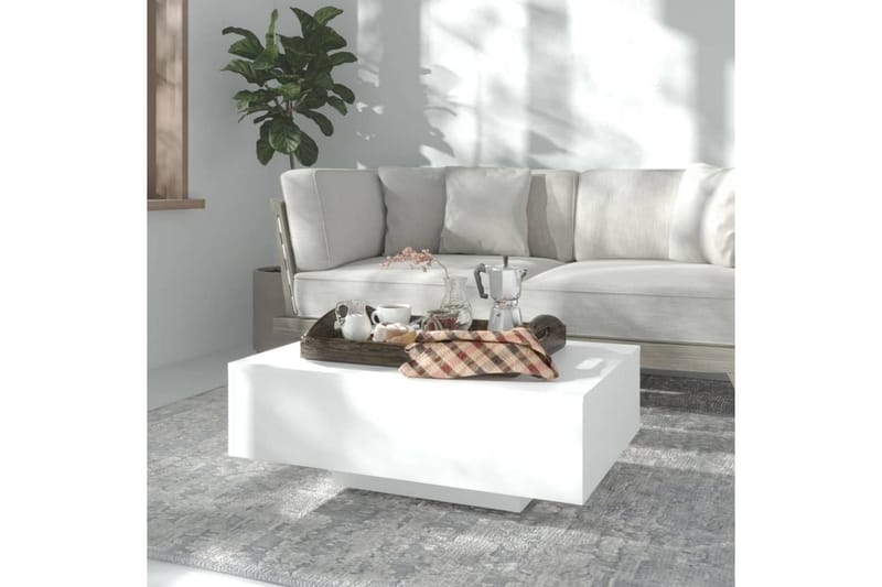 Salongbord hvit 85x55x31 cm sponplate - Hvit - Møbler - Bord - Sofabord