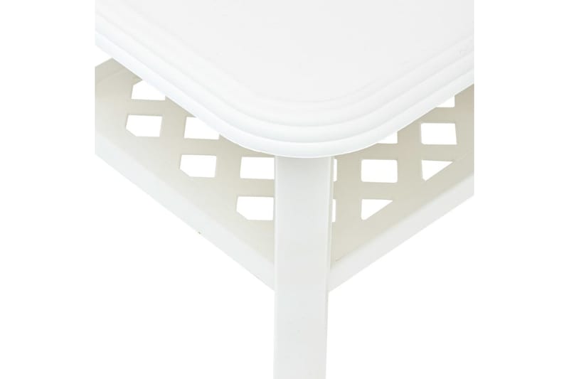 Salongbord hvit 90x60x46 cm plast - Møbler - Bord - Sofabord