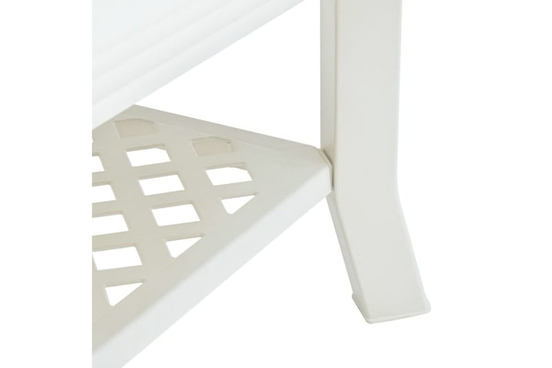 Salongbord hvit 90x60x46 cm plast - Sofabord
