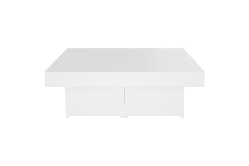 Salongbord hvit 90x90x28 cm sponplate - Hvit - Sofabord