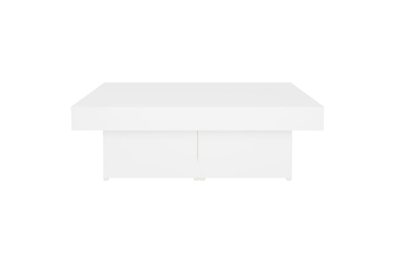 Salongbord hvit 90x90x28 cm sponplate - Hvit - Sofabord