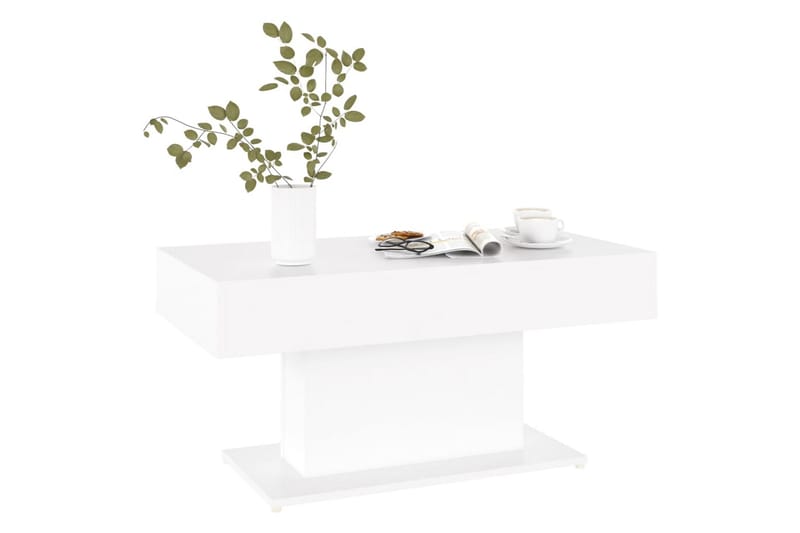 Salongbord hvit 96x50x45 cm sponplate - Hvit - Møbler - Bord - Sofabord